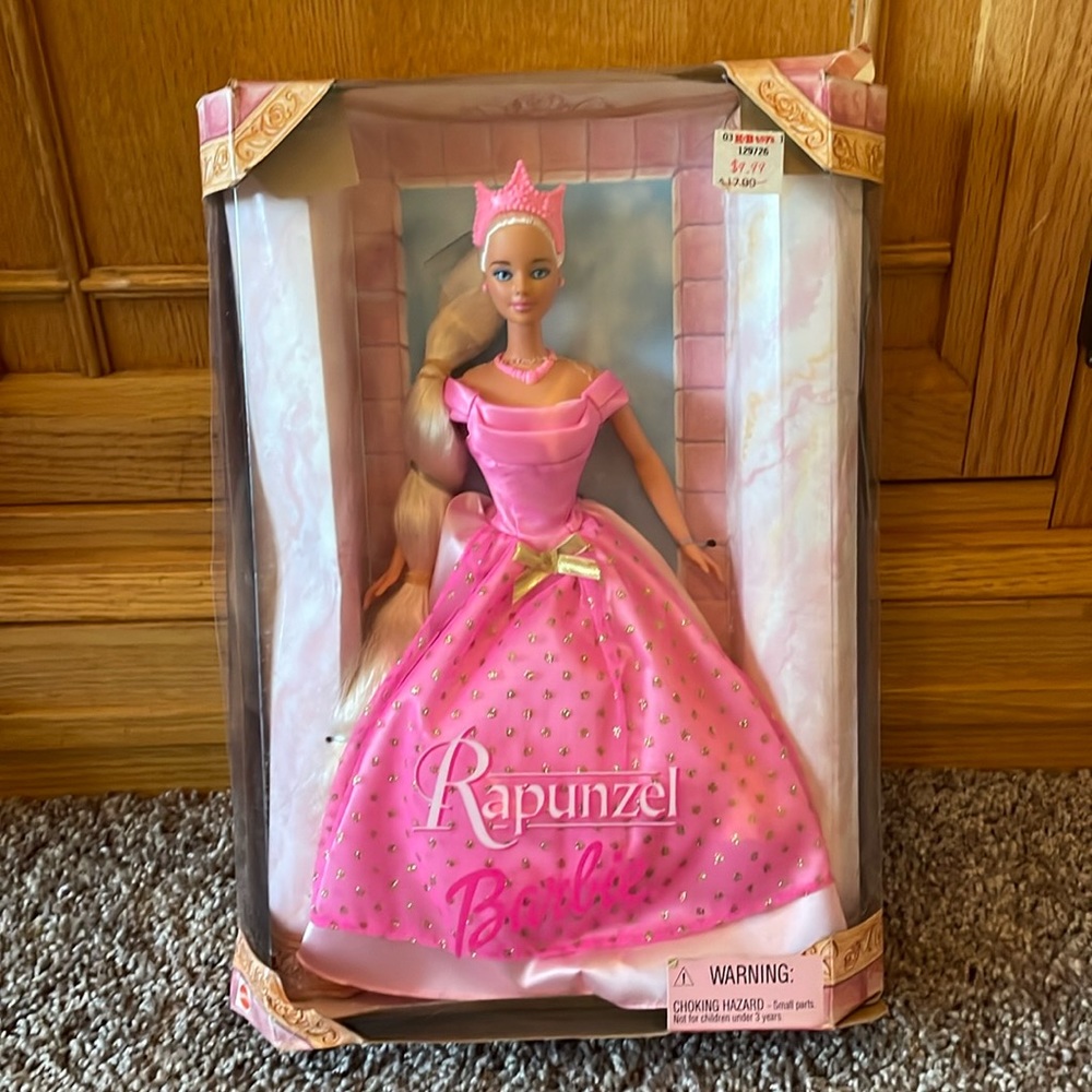 Rapunzel Barbie Doll  Mattel #26757 1999 Pink Tiara NIB